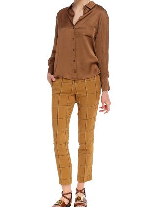 Коричневые брюки MARELLA: фото 1 - Invogue